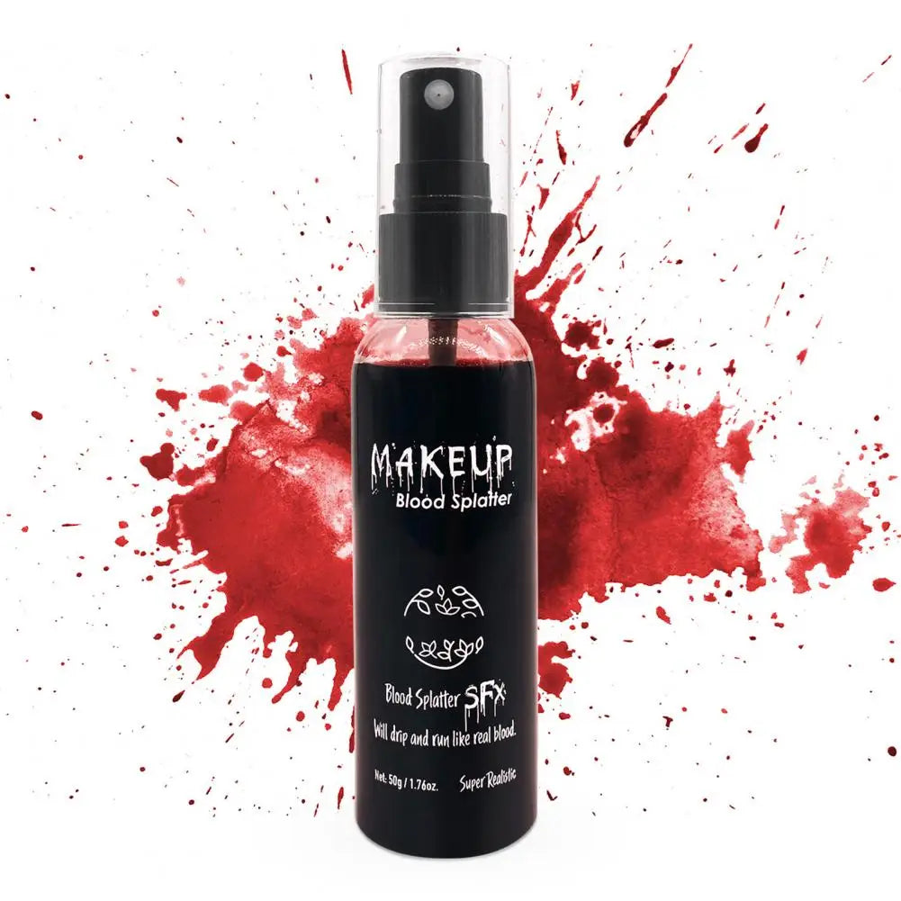 Fake Blood Spray Realistic Halloween Spray for Cosplay Makeup Washable Fake Blood for Clothes Zombie Costume Effects
