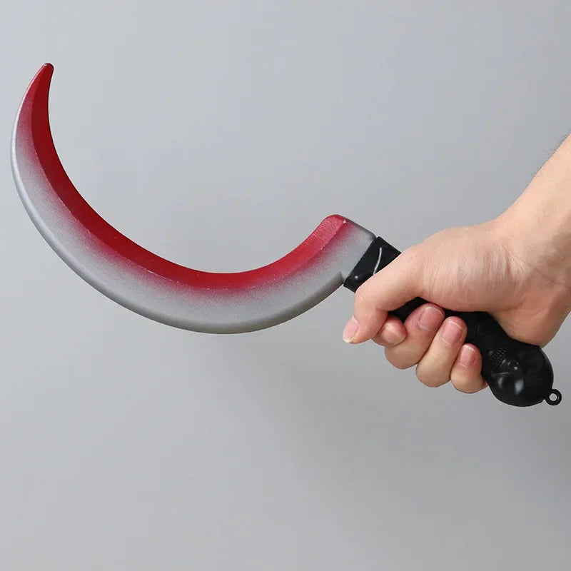 Halloween Horror Props Blood Fake Ax Saws Knife Headband for Halloween Party Masquerade Mischief Props Decoration