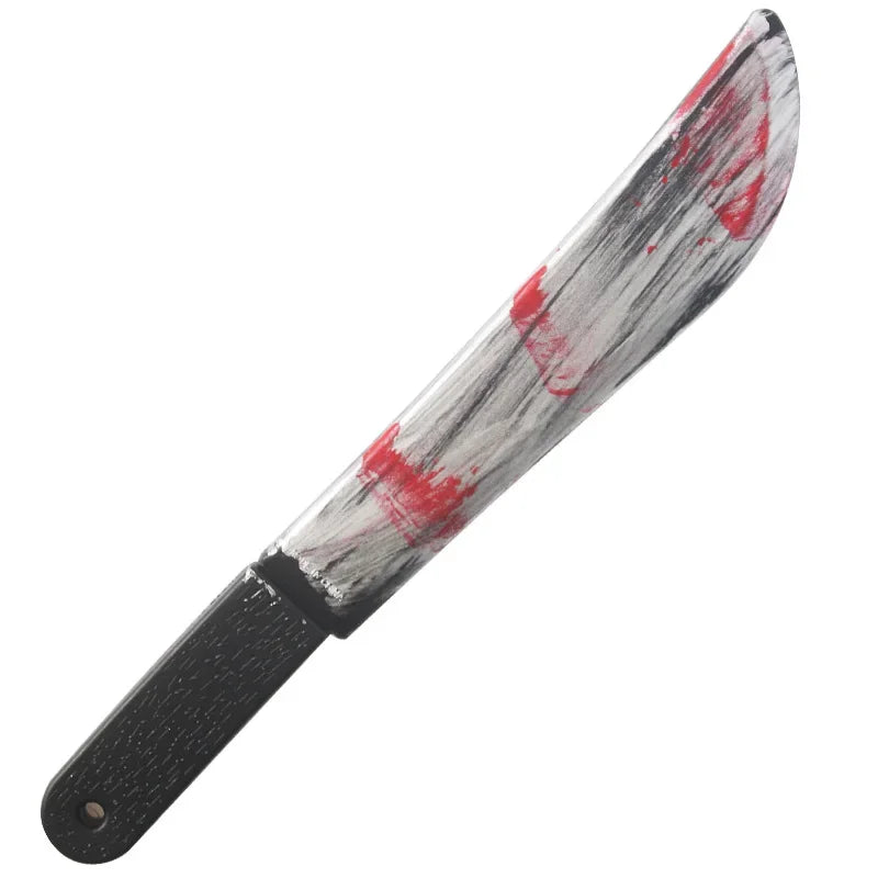 Halloween Horror Props Blood Fake Ax Saws Knife Headband for Halloween Party Masquerade Mischief Props Decoration