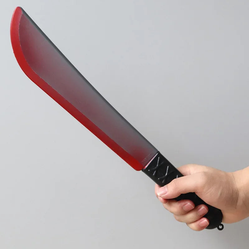 Halloween Horror Props Blood Fake Ax Saws Knife Headband for Halloween Party Masquerade Mischief Props Decoration